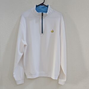 Masters White Zip-Up Men's Sweater